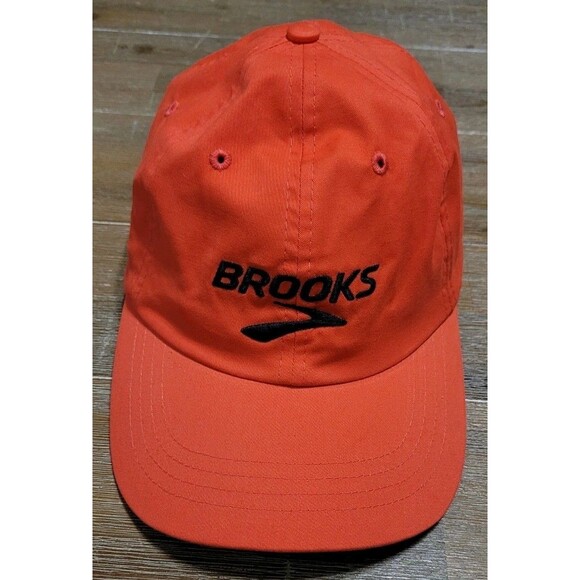 Brooks Running Hat Red BELIEVE THE HYPE Boco Gear Cap ADJUSTABLE Strap - Picture 1 of 6